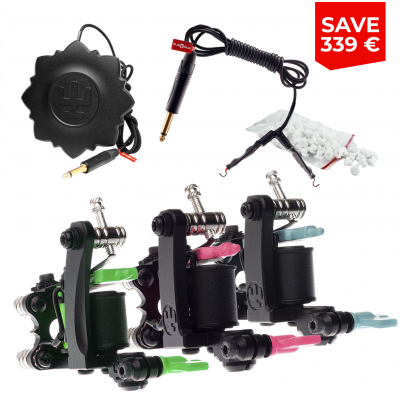 Triple Pack Air Coil Tattoo Machines | Vlad Blad